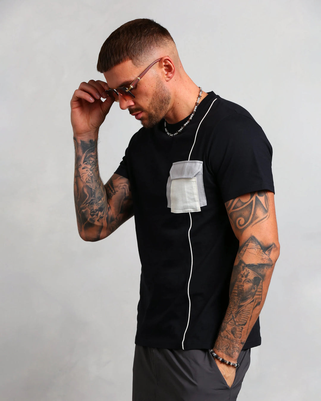 Studio A Clothing - Men's Interlock Pocket T-Shirt (Mo)