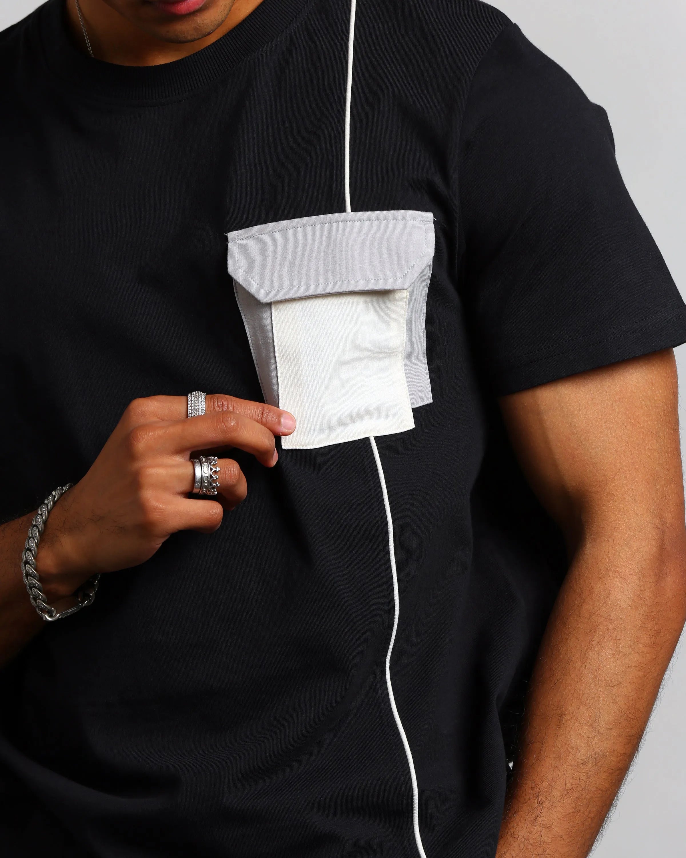 Studio A Clothing - Men's Interlock Pocket T-Shirt (Mo)