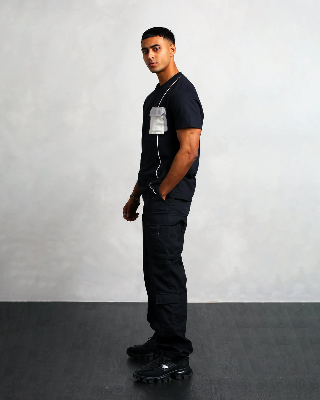 Studio A Clothing - Men's Interlock Pocket T-Shirt (Mo)