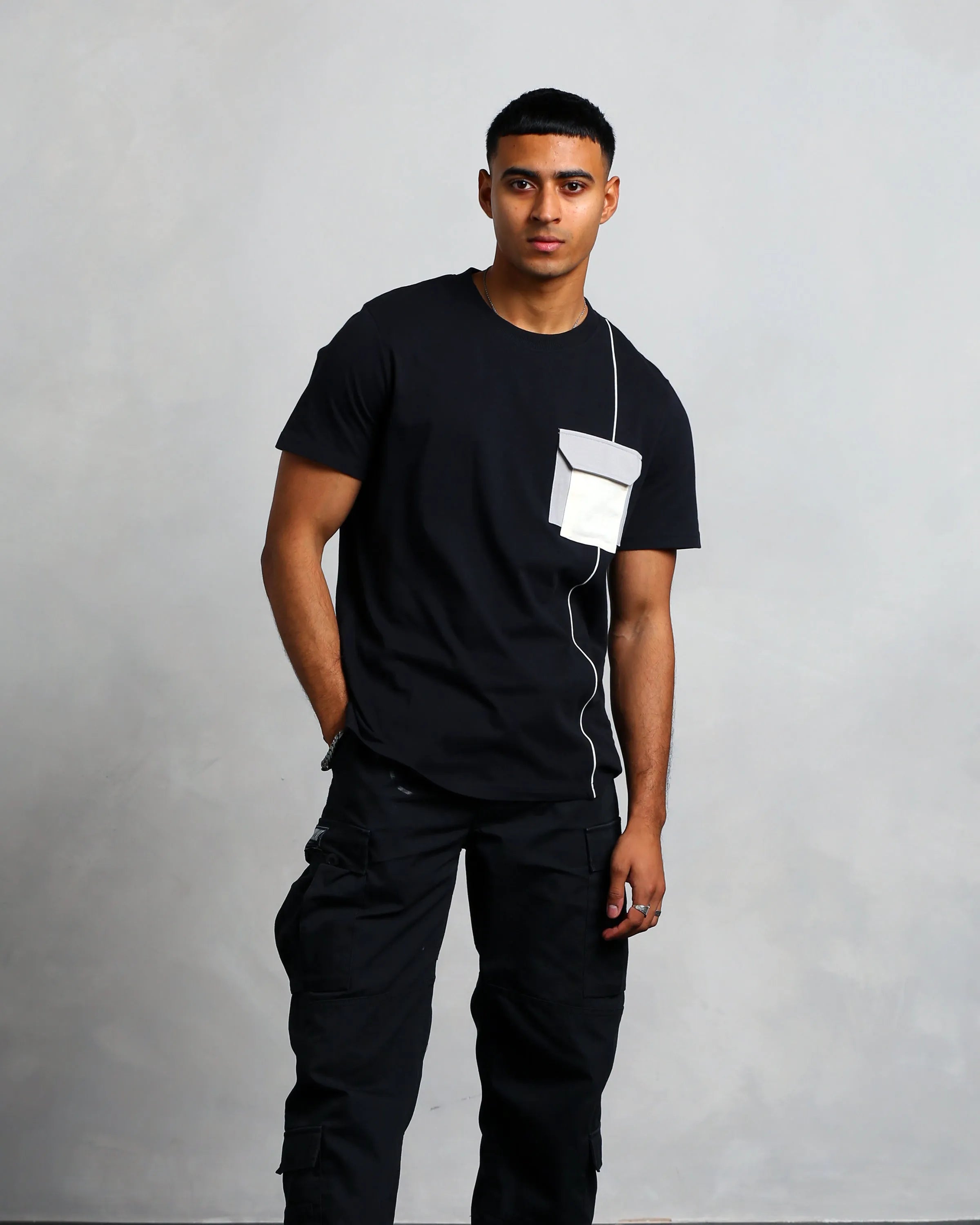 Studio A Clothing - Men's Interlock Pocket T-Shirt (Mo)