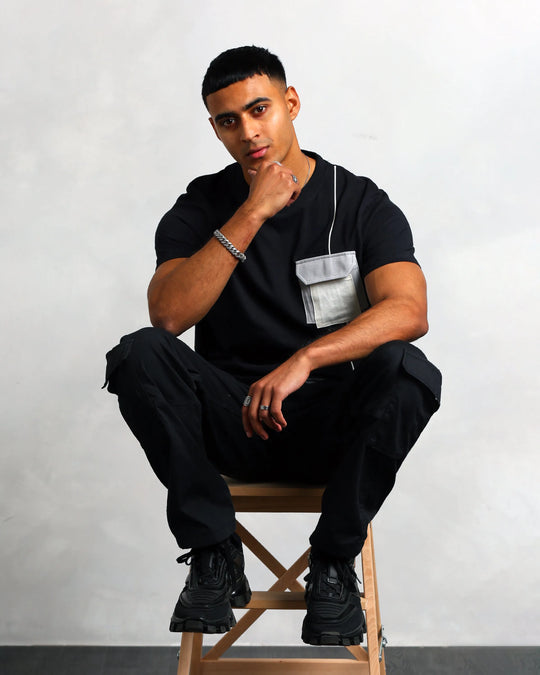 Studio A Clothing - Men's Interlock Pocket T-Shirt (Mo)