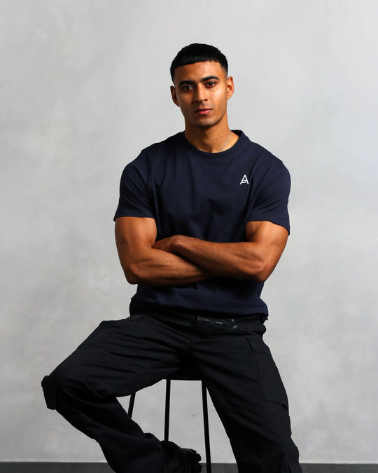 Studio A Clothing - Men's Logo T-Shirt - Navy (Mark)