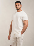 Popcorn Textured T-Shirt White