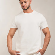 Popcorn Textured T-Shirt White