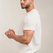 Popcorn Textured T-Shirt White