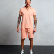 Studio A Clothing - Men's Peach Polo (Sean)