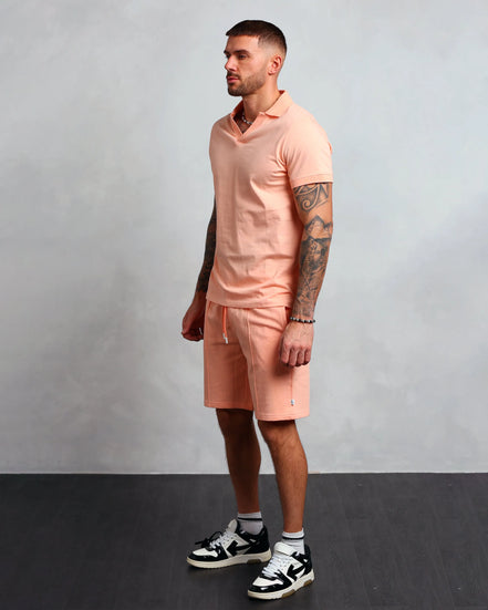 Studio A Clothing - Men's Peach Polo (Sean)