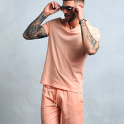Studio A Clothing - Men's Peach Polo (Sean)