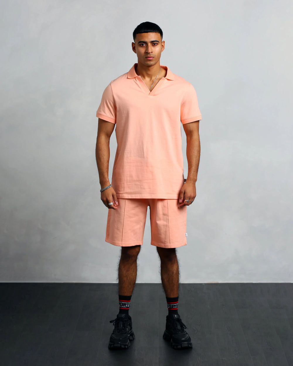 Studio A Clothing - Men's Peach Polo (Sean)