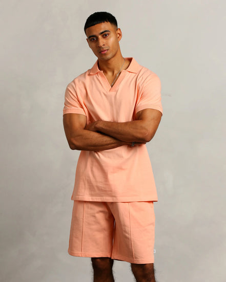 Studio A Clothing - Men's Peach Polo (Sean)