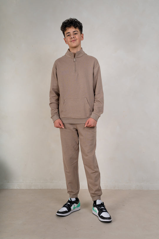 Boys Brushed Sweat - Beige