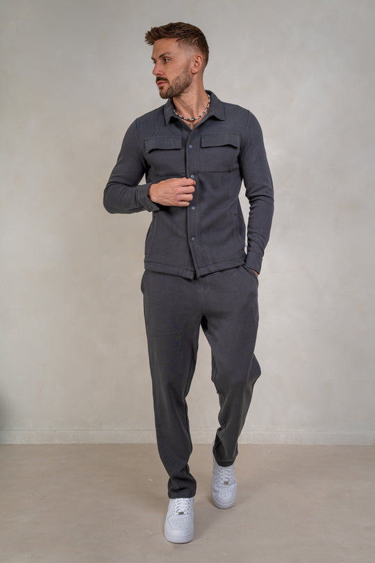 Mens Jersey Twill Bottoms - Dark Shadow