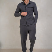 Mens Jersey Twill Bottoms - Dark Shadow, Mens Joggers