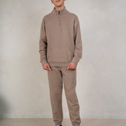 Boys Brushed Joggers - Beige, Boys Joggers