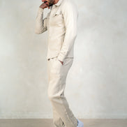 Mens Jersey Twill Shacket - Cream, Mens Jacket
