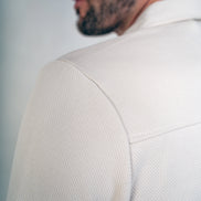 Mens Jersey Twill Shacket - Cream, Mens Jacket