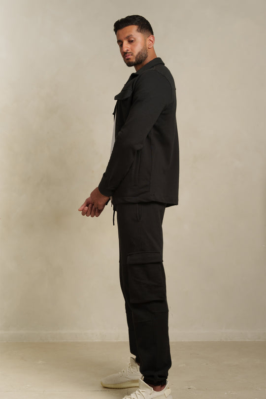 The Black Cargo Joggers