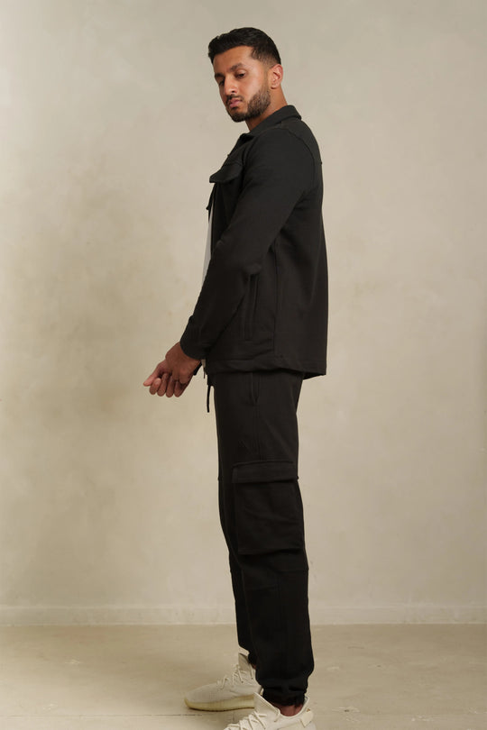 The Black Cargo Joggers