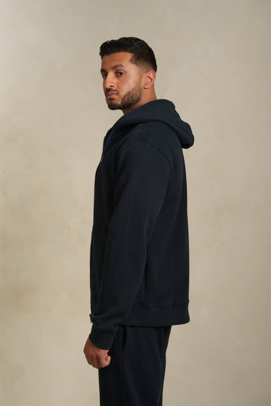 The Navy Zip-Through Hoodie