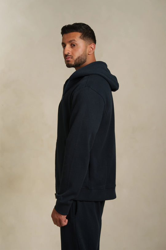 The Navy Zip-Through Hoodie