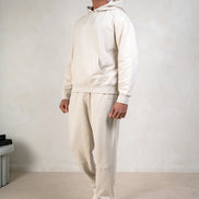 Mens Brushed Hoodie - Cream, Men's Hoodie