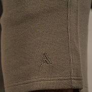 Waffle Textured Shorts Khaki