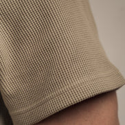 Waffle Textured T-Shirt Khaki