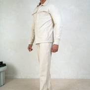 Mens Jersey Twill Bottoms - Cream, Mens Joggers