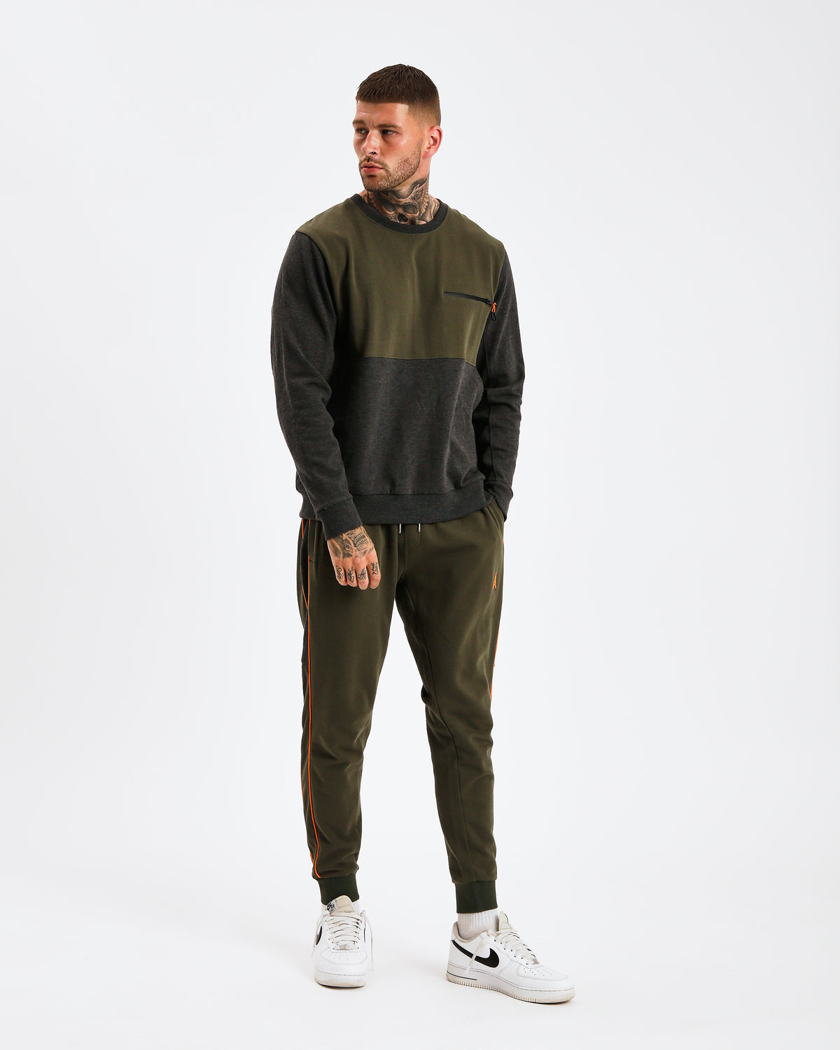 Buy Men s Olive Grey Joggers from Studio A Studio A Clothing